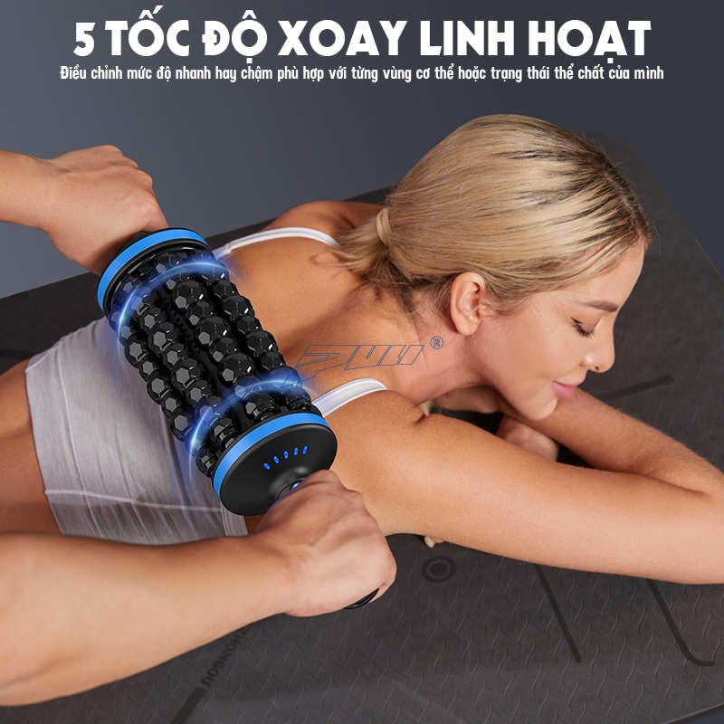 Con lăn massage thư giãn 5 tốc độ massage Puli PL-699DC