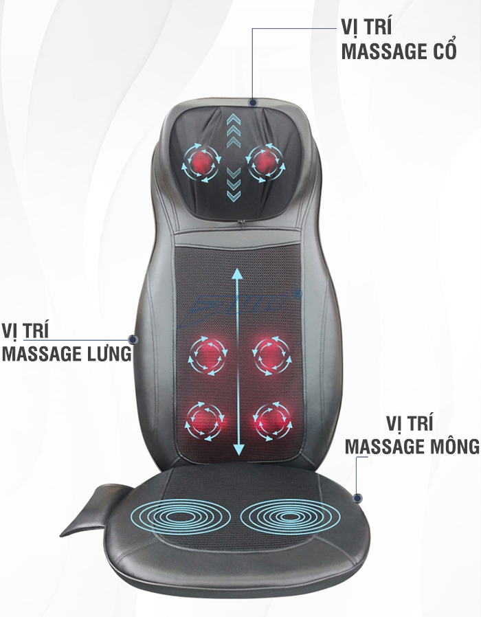 Ghế massage Puli PL-802B, massage lưng hiệu quả