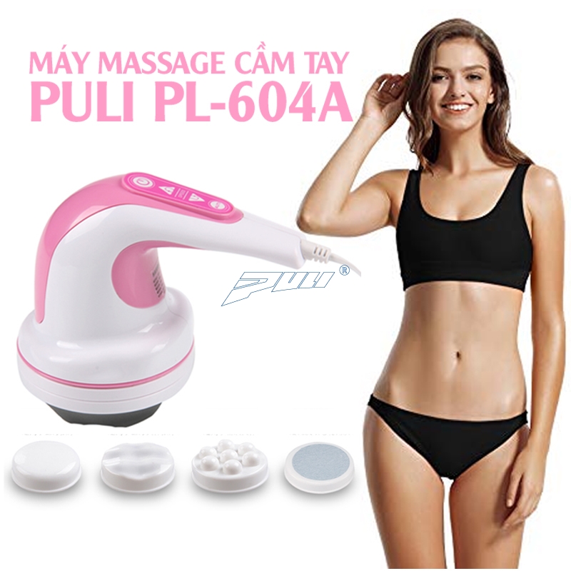 máy massage bụng cầm tay nhiều đầu mát xa Puli PL-604A