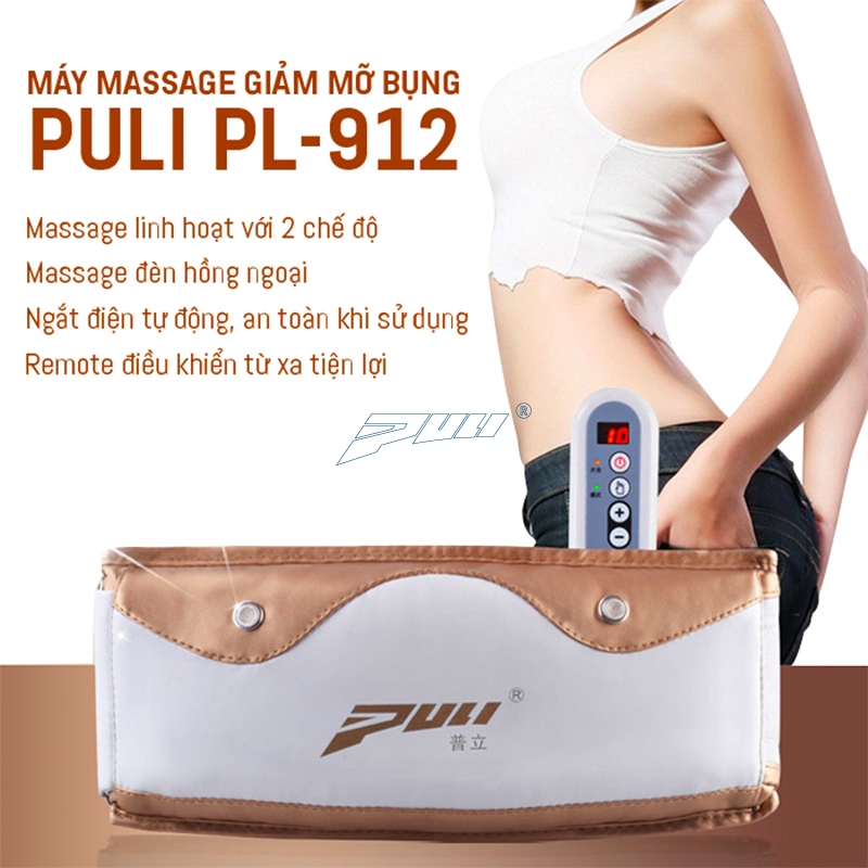 đai massage bụng giảm mỡ nhanh Puli PL-912
