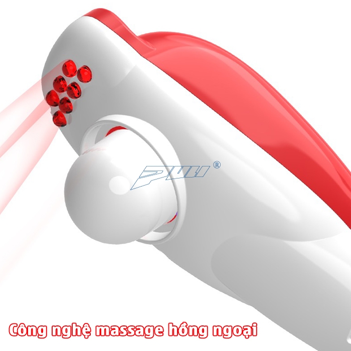 máy massage cầm tay cá heo đèn hồng ngoại Puli PL-606