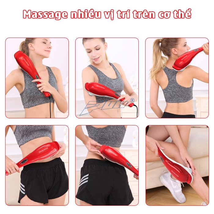 máy massage cầm tay cá heo massage nhiều vị trí Puli PL-606