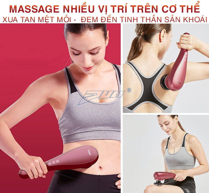 Massage Puli PL-622 giúp thư giãn, 3 kiểu rung khác nhau, 6 cường độ massage