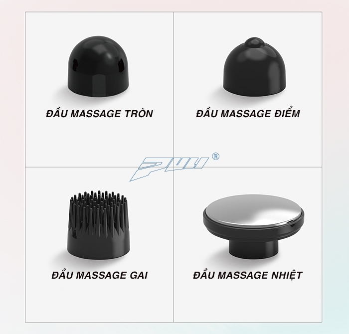 Máy massage sử dung 4 đầu massage chuyên dụng