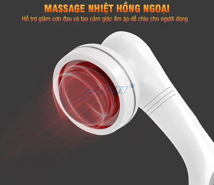 Mát xa Puli PL-667DC3 hỗ trợ đèn hồng ngoại