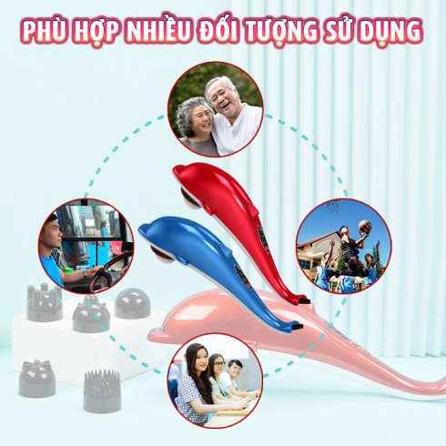 Máy massage cầm tay các heo 6 đầu PL-608B