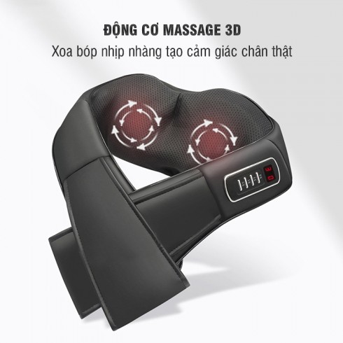 Máy massage cổ vai gáy đa năng Puli PL-901DC3 - Pin sạc