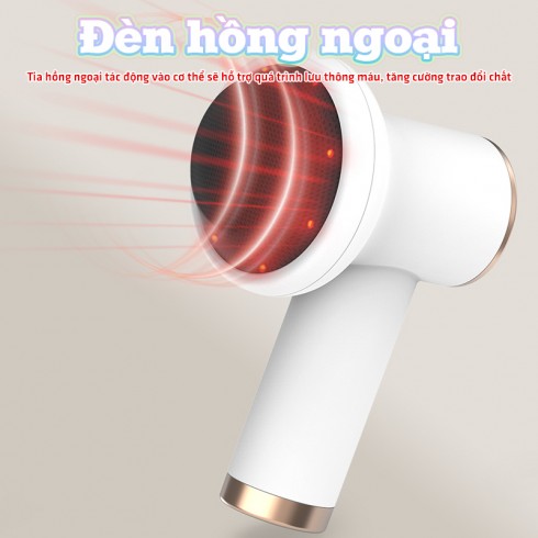 Máy massage cầm tay Puli PL-681DC - 8 đầu, pin sạc