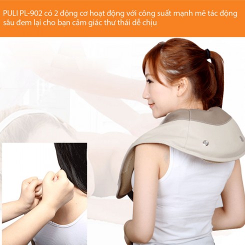Đai massage đấm bóp cổ vai gáy cao cấp PULI PL-902/ 903