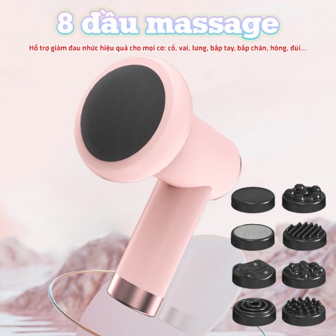 Máy massage cầm tay Puli PL-681DC - 8 đầu, pin sạc