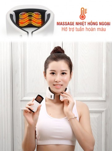 Máy massage cổ xung điện pin sạc Puli PL-758