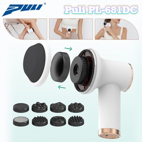 Máy massage cầm tay Puli PL-681DC - 8 đầu, pin sạc