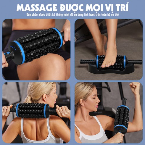 Con lăn massage toàn thân Puli PL-699DC - Massage chân, cổ vai gáy, lưng, chân tay