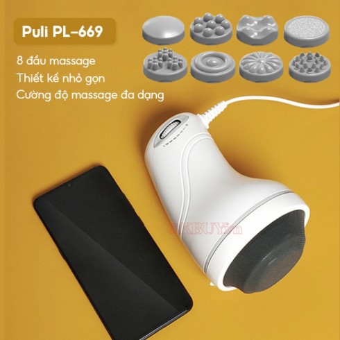 Máy mát xa cầm tay mini đa năng cao cấp Puli PL-669