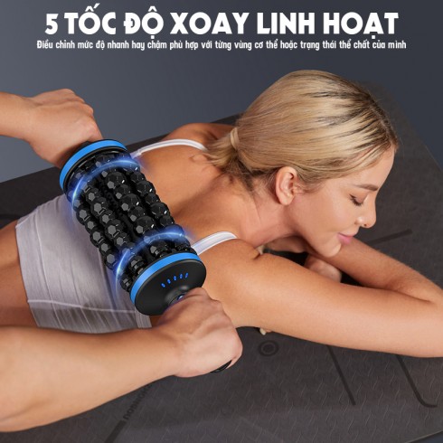 Con lăn massage toàn thân Puli PL-699DC - Massage chân, cổ vai gáy, lưng, chân tay