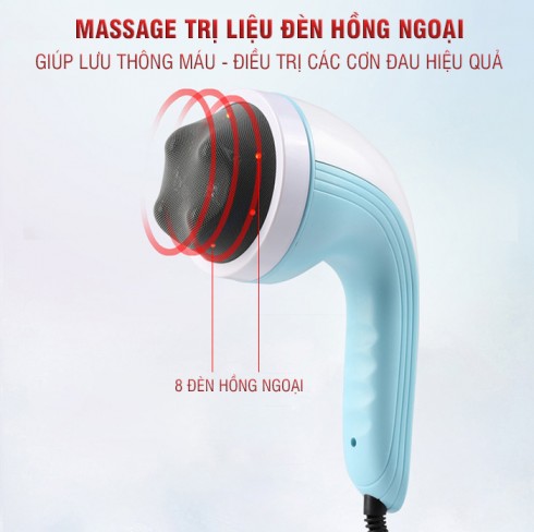 Máy massage cầm tay 8 đầu Puli PL-607AC3 - 5 chế độ
