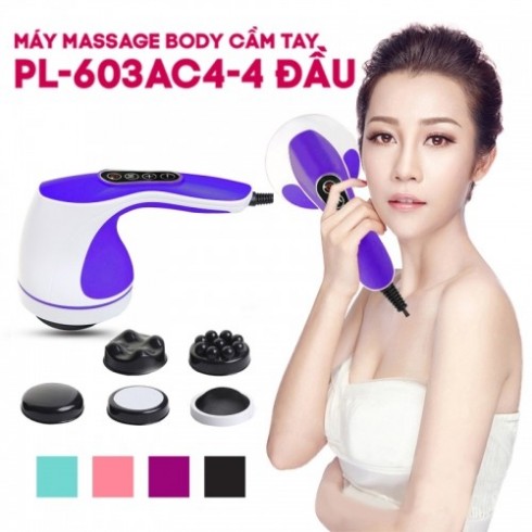 Máy massage bụng cầm tay Puli PL-603AC4 - 4 đầu 5 chế độ