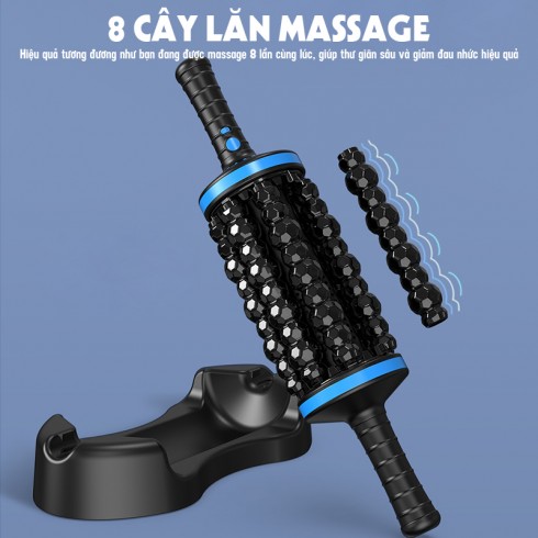 Con lăn massage toàn thân Puli PL-699DC - Massage chân, cổ vai gáy, lưng, chân tay