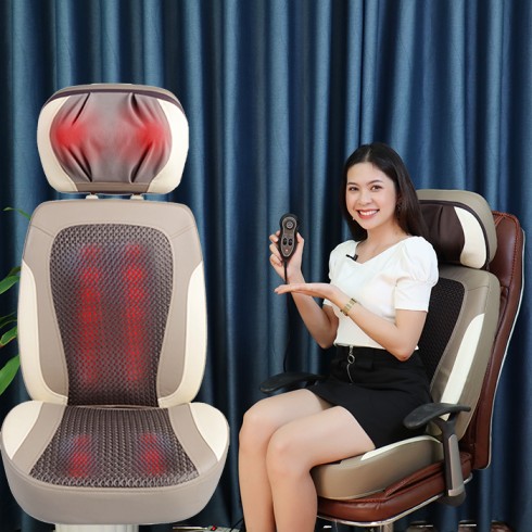 Ghế massage lưng cổ vai gáy hồng ngoại cao cấp Puli PL-887